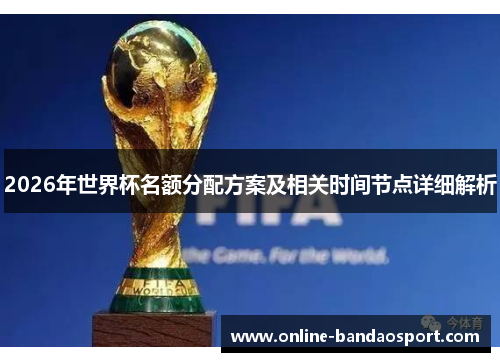 2026年世界杯名额分配方案及相关时间节点详细解析